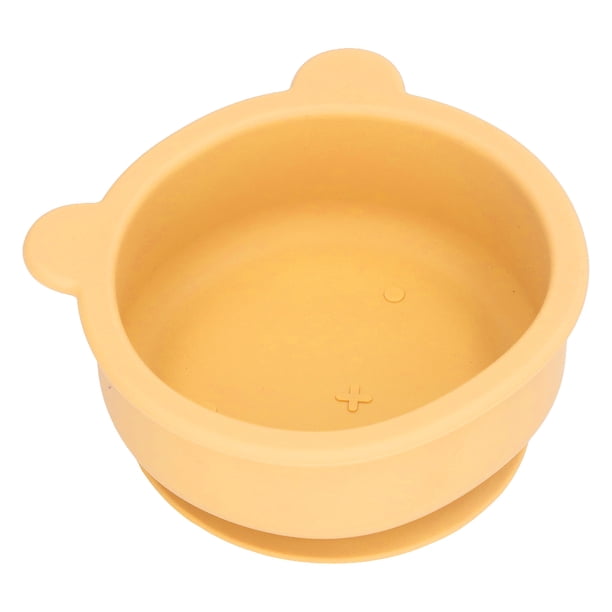 Tazón Para Niños Pequeños, Fácil Limpieza, Tazón De Silicona Resistente A Altas Y Bajas Temperaturas Con Forma De Oso De Dibujos Animados De Grado Alimenticio Para Niños En