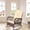 Brown, variant on Olurrisa Outdoor Wicker Rocking Chair with Beige Cushions - Wide Seat Rocker, 250lb Capacity, All-Weather PE Rattan for Patio & Garden