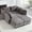 Gray, variant on HAWGUAR Modular Sectional Sofa Convertible L U Shaped Sofa Couch with Storage, Comfy Cloud Sleeper Sectional Sofa Bed Set, Modern DIY Combination Couches for Living Room, Apartment(Grey)