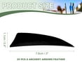 thumbnail image 2 of Uxcell Arrow Vanes Turkey Archery Arrows Feather Fletching Right Wing Fit for Hunting Target Shooting Black 3 Inch, 25Pcs, 2 of 5
