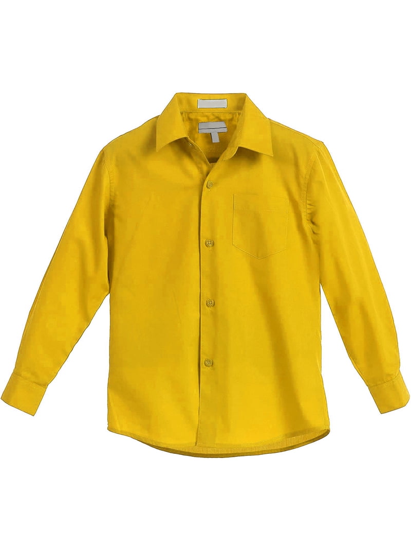 boys gold dress shirt Gold Cotton Shirt, Mens L main image 0