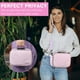 thumbnail image 4 of Bolso de Cuero PU a Prueba de Olores con Cerradura de Combinación, Estuche a Prueba de Olores a Prueba de Niños con Correa para el Hombro, Gran Regalo para Mujer. (Rosa), 4 of 5
