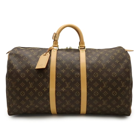 Pre-Owned LOUIS VUITTON Monogram Keepall 55 Boston Bag, Handbag, Travel M41424 (Good)