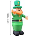thumbnail image 3 of New Day Irish Inflatable Decoration Luminous St. Inflatable Holiday Patrick‘s LED Light White Christmas Lights Led for Tree (Multicolor  One Size), 3 of 6