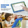 thumbnail image 2 of XYX Case for Samsung Galaxy Tab A9 8.7 inch (SM-X110/SM-X115), Dual Layer Slim Heavy Shockproof Rugged Protective Cover Case with Kickstand (Blue Lime), 2 of 7