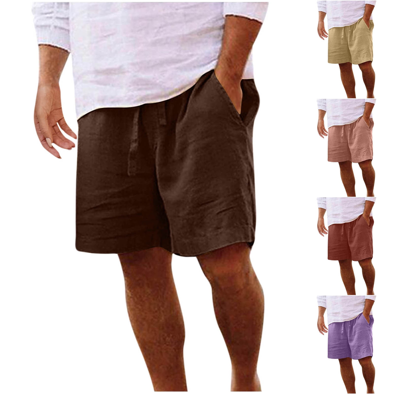 LEAO Men's Basketball Shorts 2-Pack - Quick Dry, Zipper Pockets, Loose-Fit For Sports & Running - View #7