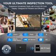 thumbnail image 2 of Cámara de inspección de tuberías PeachLeaf 200 ft 9" HD con nivelación automática, 2 of 7
