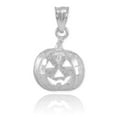 thumbnail image 1 of WHITE GOLD PUMPKIN HEAD CHARM PENDANT NECKLACE :  14K  Pendant with 22" chain, 1 of 1