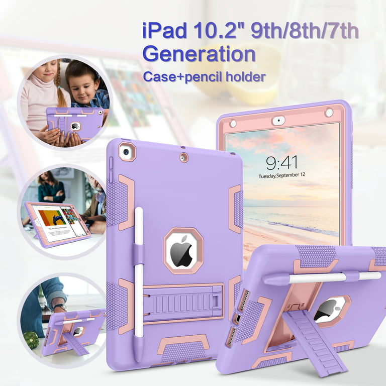 BENTOBEN Coque iPad 8ème génération, Coque iPad 7ème génération, Coque iPad  9ème génération iPad 10.2 2020/2019 Coque, 3 en 1 