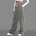 thumbnail image 2 of Zylarhe Women's Pants Women's Lined Sweatpants High Waisted Straight Leg Casual Pants for Workout Yoga Jogging Comfortable with Pockets, 2 of 6