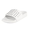 thumbnail image 1 of Sandalias Slide Juicy Couture Slone para mujer, color blanco, talla 7, 1 of 5