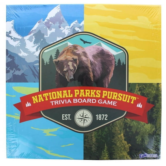 National Parks Pursuit Family Trivia Board Game | 2  Players