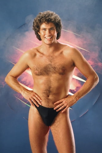 David Hasselhoff Hunky Bare Chested Pin 