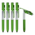 thumbnail image 1 of 5 piezas de bolígrafo stylus multifuncional con pantalla táctil capacitiva y luz LED, plegable para escribir, verde, 1 of 6