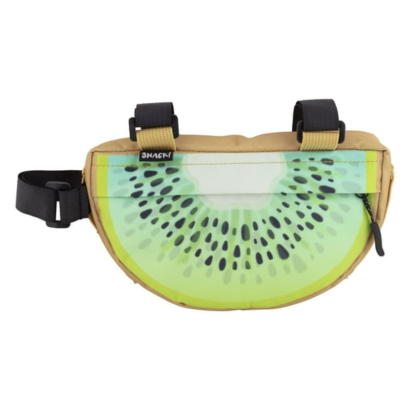 Snack! Kiwi Frame Bag Kiwi Green 8x5x1.5in Hook & Loop Straps