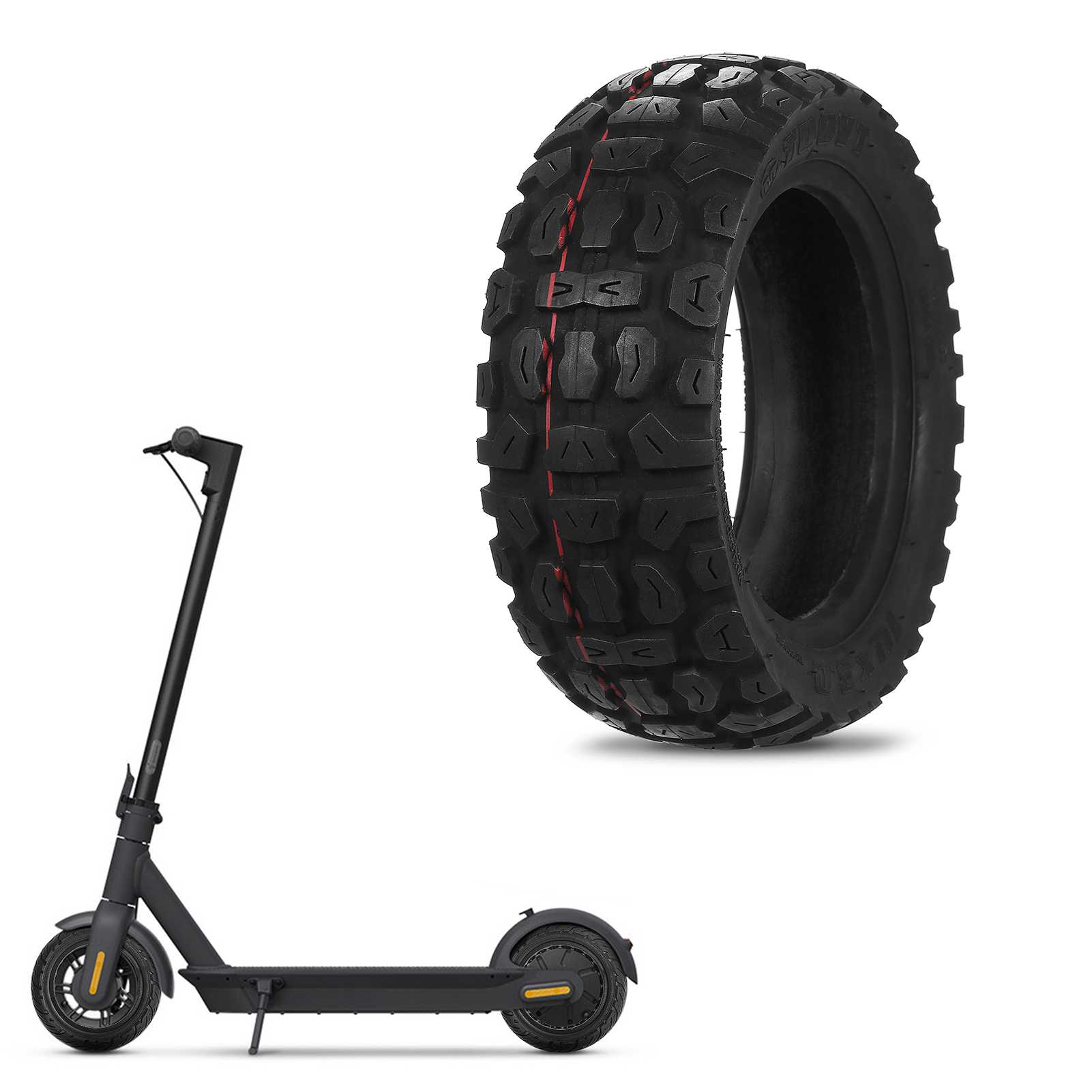 Spirastell Tire,10 x 3.0 Off Road Tire 3.0 Scooter Tire 10 inch Scooter Tire 10 Scooter Tire Durable Tubeless Tire Durable Proof Tubeless x 3.0 Scooter mewmewcat Tire Non-Slip Off tire HUIOP 10 QAHM