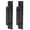Black, variant on NFTIGB 2 Pieces Barn Door Handles Sliding Pull Handle for Glass Cabinet Drawer Aluminum Alloy Heavy Duty Ambidextrous Hardware Set Screws Included White (7.9 inches / 20 cm)