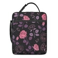 thumbnail image 5 of Botanical Insulated Lunch Box Student Reusable Lunch Bag with Water Bottle Holder Portable Lunch Bag Work Travel, 5 of 6