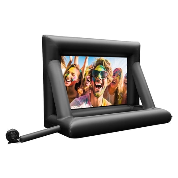 24FT Inflatable Movie Screen Projector Screen, 288inch Outdoor Backyard Theater with 360W Blower, Portable Blow Up Projector Screen for Films, Games