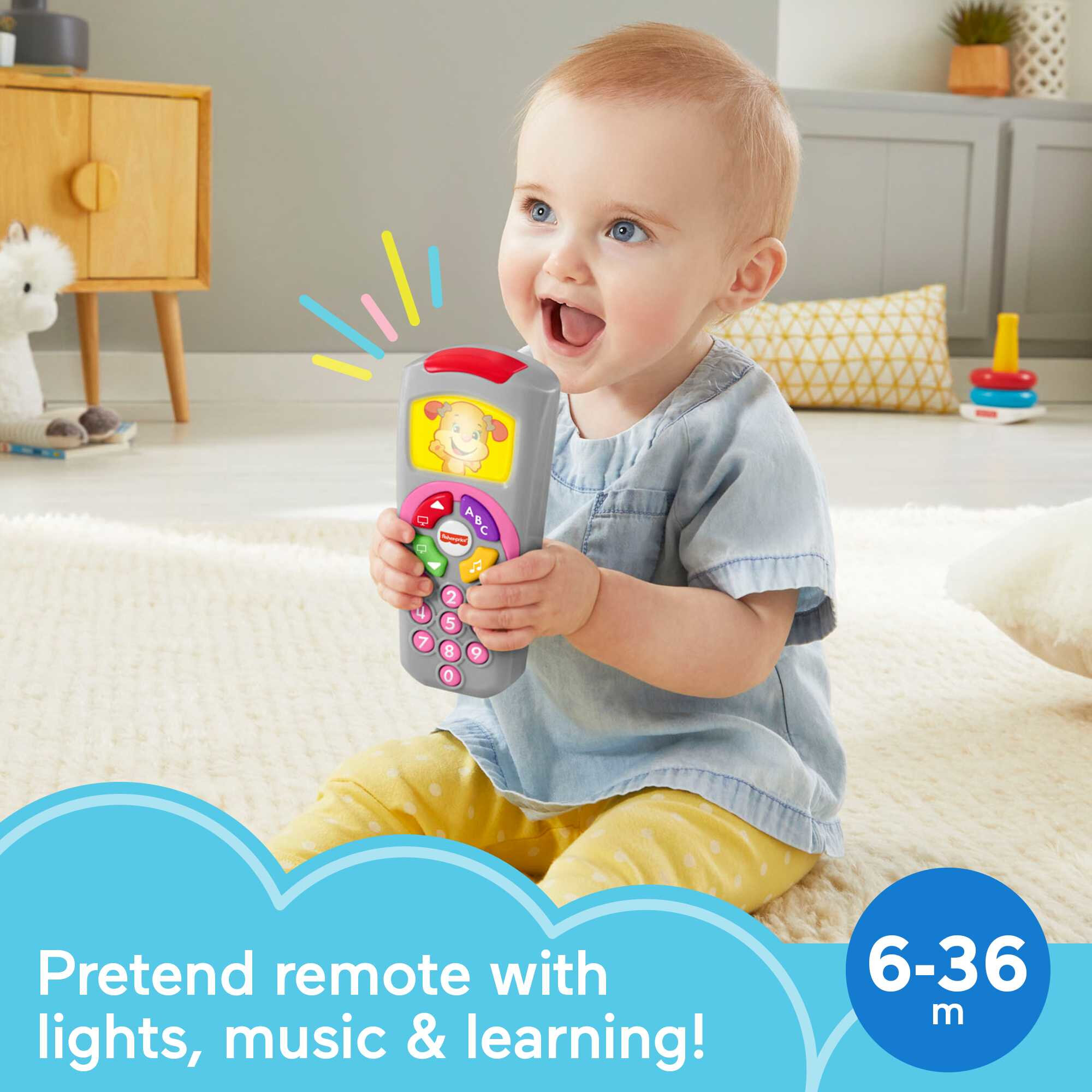 Fisher-Price Laugh & Learn Sis’s Remote Baby & Toddler Learning Toy with Music & Lights - image 5 of 7