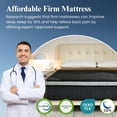 thumbnail image 6 of LaoGeoRon Queen Mattress 12 Inch, Queen Size Hybrid Mattresses in a Box, Medium Firm Memory Foam & Individual Pocket Springs, Fiberglass Free Queen Bed Mattress, 6 of 11