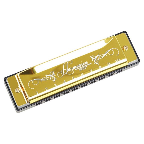 Instrumento Musical Toystoory órgano de boca armónica 10 agujeros Metal Oro