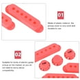 thumbnail image 4 of 6 Hole Single Coil Switch Set, Easy To Install Pickup Covers Knobs Plastic Perfect Replacement Non Fade Match Standard Size Durable  for Servicing, 4 of 8