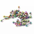 thumbnail image 6 of HOOUN 2x Ear Cartilage Stainless Steel Barbell Helix Tragus Stud Piercing Bar Earring-Gold-4mm, 6 of 9