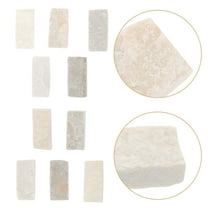 QIFULL 10Pack Natural Rock Slices for Aquarium Gravel and Fish Tank Ornaments