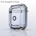 thumbnail image 2 of NIFFPD Apple AirPods Case, Soft TPU Shockproof Protective Crystal Clear Airpod 2 Case Cover Anti-Yellowing Anti-Scratches Black, 2 of 2