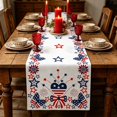 thumbnail image 6 of Patriotic Butterfly Table Flag, Red White Blue Star & American Flag Pattern Table Decor, Festive Banner for Independence Day & Holiday Table Runner,13"x35", 6 of 7