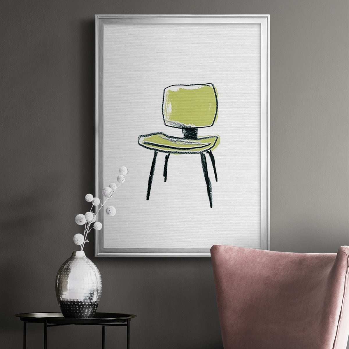 Take a Seat VI Premium Framed Print, in Gold, Black, or Silver - Ready to Hang