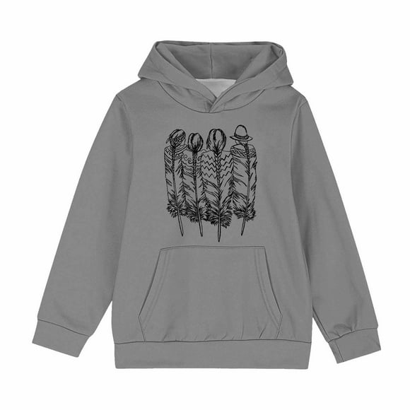 Économies Automne/hiver! Chandail Décontracté à Manches Longues pour Tout-Petits HVOBTTY, Chandail à Col Rond Dégradé à Manches Longues pour Filles et Garçons, Gris, 5 Ans