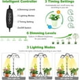 thumbnail image 2 of Grow Light with Stand Tri-Head LED Plant Light for Indoor Plants Full Spectrum LEDs Grow Lamp Timer Dimmable Levels Switch Modes Adjustable Tripod Stand - e, 2 of 7