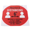 thumbnail image 2 of LAFGUR Distancing Floor Sticker, Floor Signs Sticker, 5PCS School Hospital For Market Public Place, 2 of 8