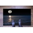 thumbnail image 5 of Sea And Moon View Rugs, Kitchen Rug, Easy to Clean Rugs, Full Moon Rug, Moon Rugs, Bath Rugs, View Rug, Area Rug, Entryway Rug, Black Rug, 2.6'x9.2' - 80x280 cm, 5 of 8