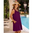 thumbnail image 3 of HOTOUCH Robe Femme 2024 Été Décontractée Robe T-Shirt Couverture de Plage Sans Manches Robe Débardeur avec Poches, 3 of 6
