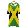 thumbnail image 6 of Simple Jamaican Flag Dress Summer Dresses Woman Street Style Big Size Casual Dress, 6 of 9