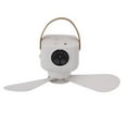 thumbnail image 1 of USB Ceiling Fan, 4 Speed Remote Control Camping Ceiling Fan Rechargeable Portable Quiet with Light for Canopy for Bed White,Beige, 1 of 7