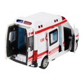 thumbnail image 1 of Jouet Ambulance en Alliage - DEL - Friction à Rétrofriction - Blanc, 1 of 4