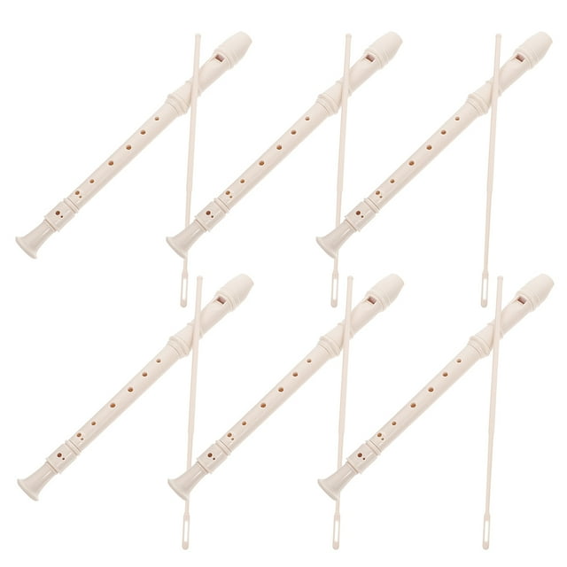 LOLIPPYY Enregistreur Soprano pour Adolescents 6 Ensembles Beige ABS Flûte Style Allemand Instrument de Musique