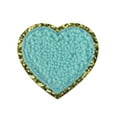 thumbnail image 4 of Aqua Heart Embroidered Patch, Cloth Iron-On Decal for DIY Garment Craft Home Decoration G, 4 of 4