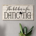 thumbnail image 3 of CounterArt "Kitchen is For Dancing" Decorative Slatted Pallet Wood Sign 12" by 6", 3 of 7