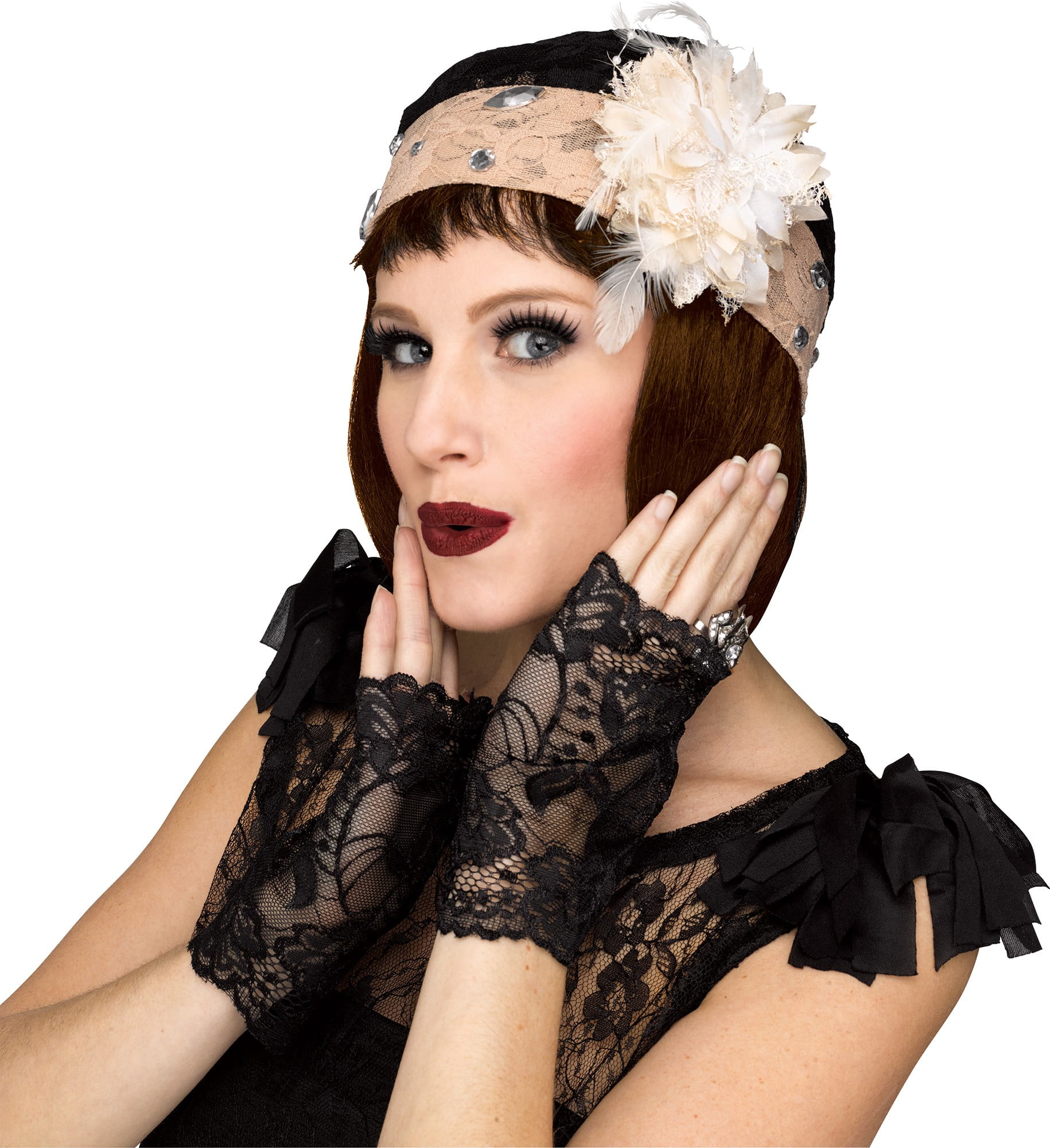 lace costume gloves