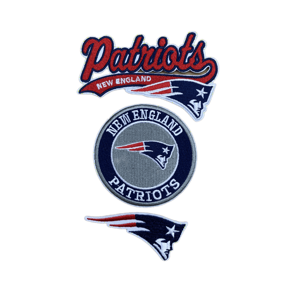 New England Patriots Embroidered Iron On Patches