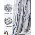 thumbnail image 6 of Navy Blue Branches Black Out Curtains 54 Inch Long, Short Curtains for Small Window, Modern Abstract Art Forest Silhouettes Room Darkening Window Curtains for Kitchen Bedroom 42"x54" 2 Panels, 6 of 8