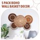 thumbnail image 4 of Juego de 5 Cestas de Pared Bohemias, Decoración Nórdica Sencilla de Paja Hecha A Mano, Decoración de Pared Pequeña Tejida A Mano., 4 of 5