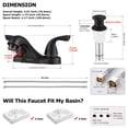 thumbnail image 6 of PARLOS Centerset 2-handle Bathroom Faucet with Drain Assembly, 6 of 10