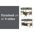 thumbnail image 4 of South Shore Bebble Modern Kid's Twin (39") Bunk Beds with ladder, Charcoal Gray and Exotic Wood, 4 of 15