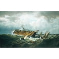thumbnail image 2 of William Bradford 24x16 Gold Ornate Framed and Double Matted Museum Art Print Titled - Shipwreck off Nantucket (Wreck off Nantucket After a Storm) (ca. 1860-61), 2 of 4